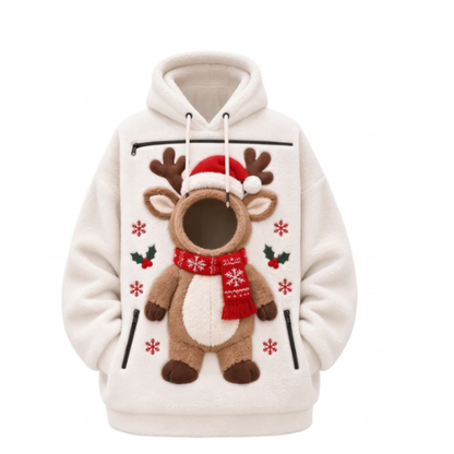 Sudadera con perros navideña